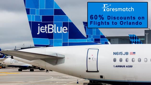 JetBlue is offering 60% discounts on flights to Orlando